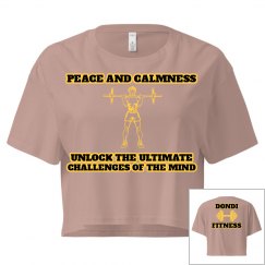 DONDIFITNESS LADIES CALI CROP TEE