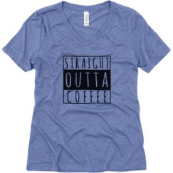 Ladies Relaxed Fit Super Soft Triblend V-Neck Tee