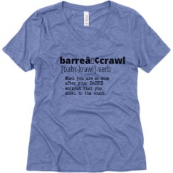 Ladies Relaxed Fit Super Soft Triblend V-Neck Tee