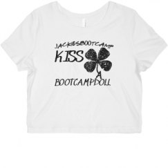 Ladies Slim Fit Crop Top Tee