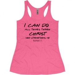 Ladies Slim Fit Super Soft Racerback Triblend Tank