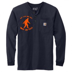 Unisex Carhartt Long Sleeve Henley Tee