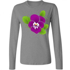 Ladies Relaxed Fit Basic Long Sleeve Tee