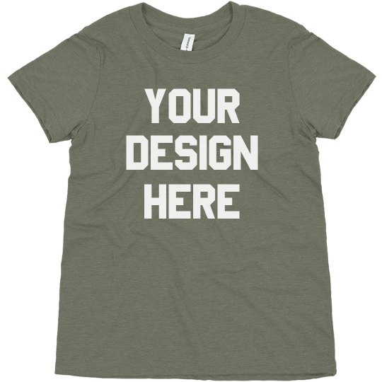 create your own kids triblend tee make your own shrt