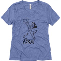 Ladies Relaxed Fit Super Soft Triblend V-Neck Tee