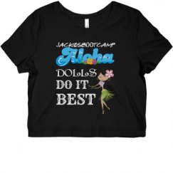 Ladies Slim Fit Crop Top Tee