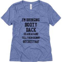 Ladies Relaxed Fit Super Soft Triblend V-Neck Tee