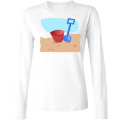 Ladies Relaxed Fit Basic Long Sleeve Tee