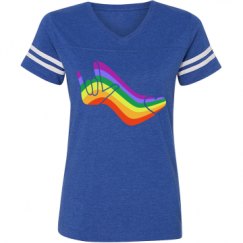 Ladies Relaxed Fit Vintage Sports Tee