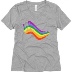 Ladies Relaxed Fit V-Neck Tee