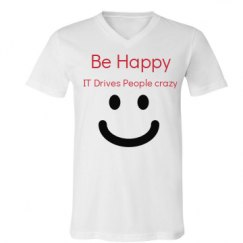 Unisex V-Neck Jersey Tee