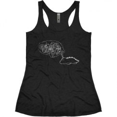 Ladies Slim Fit Super Soft Racerback Triblend Tank