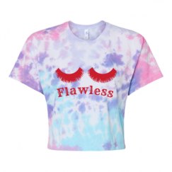 Women's Tie Dye Crop Top Tee