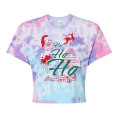 Women's Tie Dye Crop Top Tee