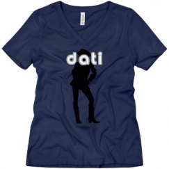 Ladies Relaxed Fit V-Neck Tee