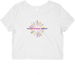 Ladies Slim Fit Crop Top Tee