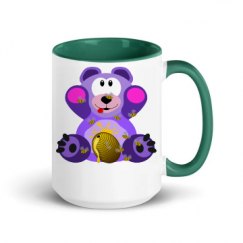 15oz Ceramic Mug with Color Inside