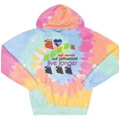 Unisex Tie-Dye Fleece Hoodie