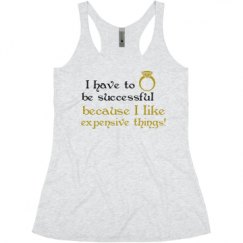 Ladies Slim Fit Super Soft Racerback Triblend Tank