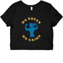 Ladies Slim Fit Crop Top Tee