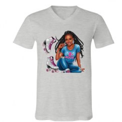 Unisex V-Neck Jersey Tee