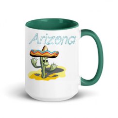 15oz Ceramic Mug with Color Inside