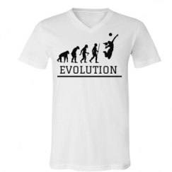 Unisex V-Neck Jersey Tee