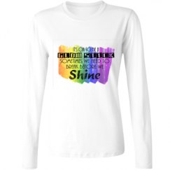 Ladies Relaxed Fit Basic Long Sleeve Tee