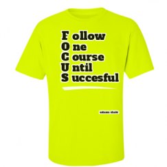 Unisex Ultra Cotton Safety Neon Crewneck Tee