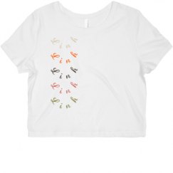 Ladies Slim Fit Crop Top Tee