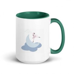 15oz Ceramic Mug with Color Inside