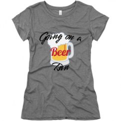 Ladies Slim Fit Super Soft Triblend Tee