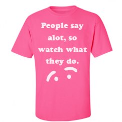 Unisex Ultra Cotton Safety Neon Crewneck Tee