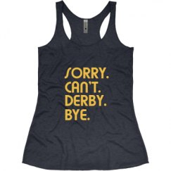 Ladies Slim Fit Super Soft Racerback Triblend Tank