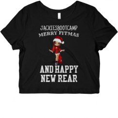 Ladies Slim Fit Crop Top Tee