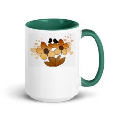 15oz Ceramic Mug with Color Inside