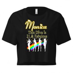 Ladies Festival Cali Crop Top Tee