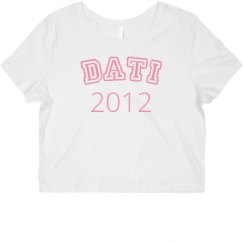 Ladies Slim Fit Crop Top Tee