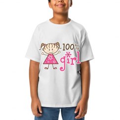 100% Girl Stick Figure