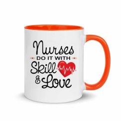 11oz Ceramic Mug with Color Inside