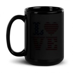15oz Black Glossy Mug