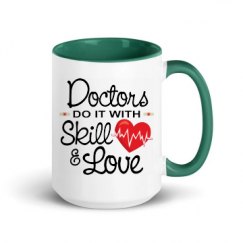 15oz Ceramic Mug with Color Inside