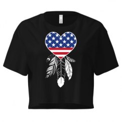 Ladies Festival Cali Crop Top Tee