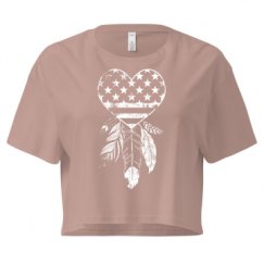 Ladies Festival Cali Crop Top Tee