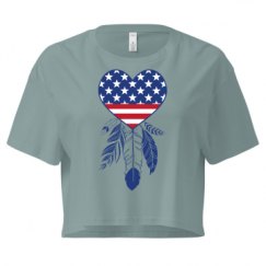 Ladies Festival Cali Crop Top Tee