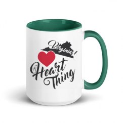 15oz Ceramic Mug with Color Inside