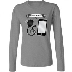 Ladies Relaxed Fit Basic Long Sleeve Tee