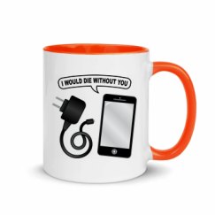 11oz Ceramic Mug with Color Inside