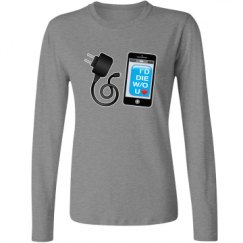 Ladies Relaxed Fit Basic Long Sleeve Tee