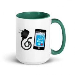 15oz Ceramic Mug with Color Inside